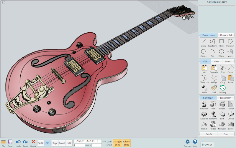 MoI3D – Tạo mô hình 3D nhanh chóng