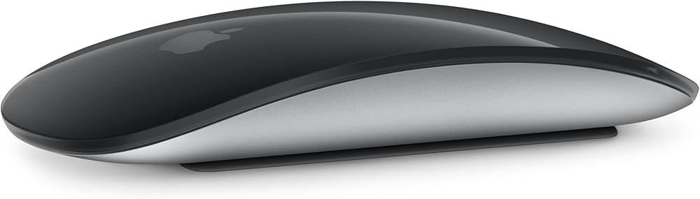 Apple Magic Mouse: Wireless, Bluetooth, Rechargeable. Works with Mac or iPad; Multi-Touch Surface - Black