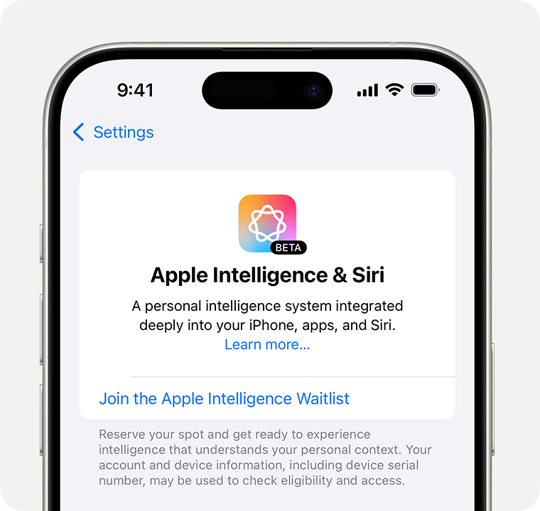 How to get Apple Intelligence on iPhone - Apple Support