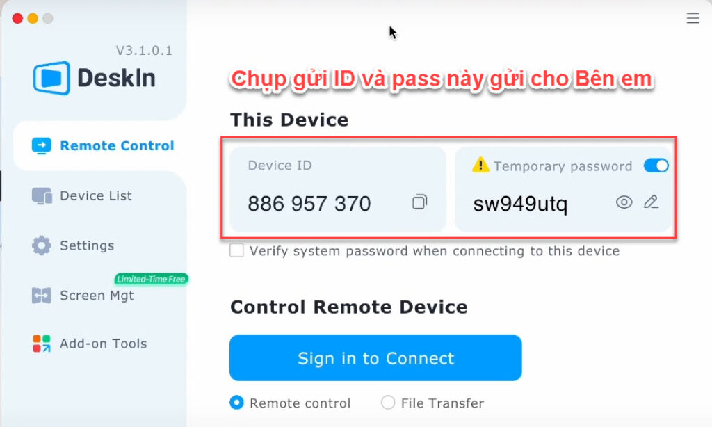 huong dan tai va cai dat DeskIn 7