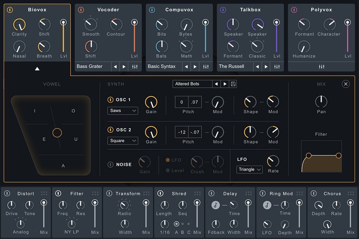 iZotope VocalSynth Pro – Plugin chuyên về âm thanh