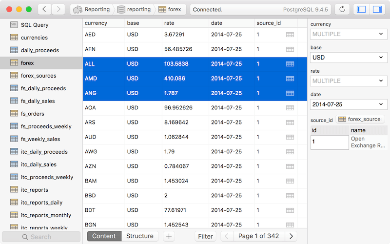 Postico – Ứng dụng quản lý CSDL trên Mac