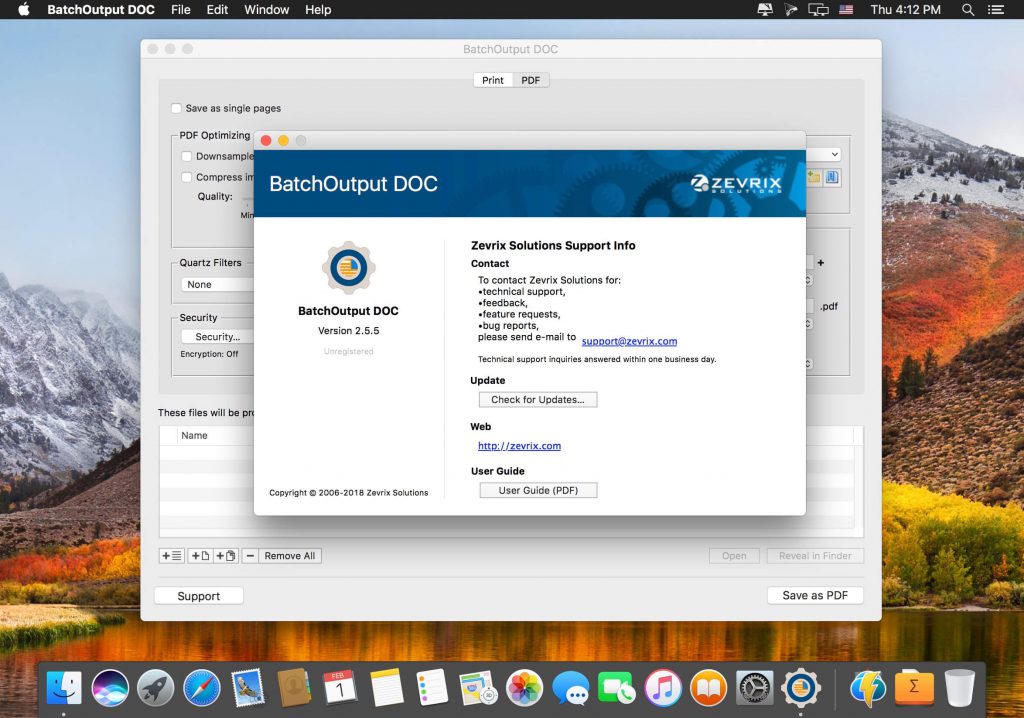 BatchOutput DOC – Xuất, in file Word hàng loạt