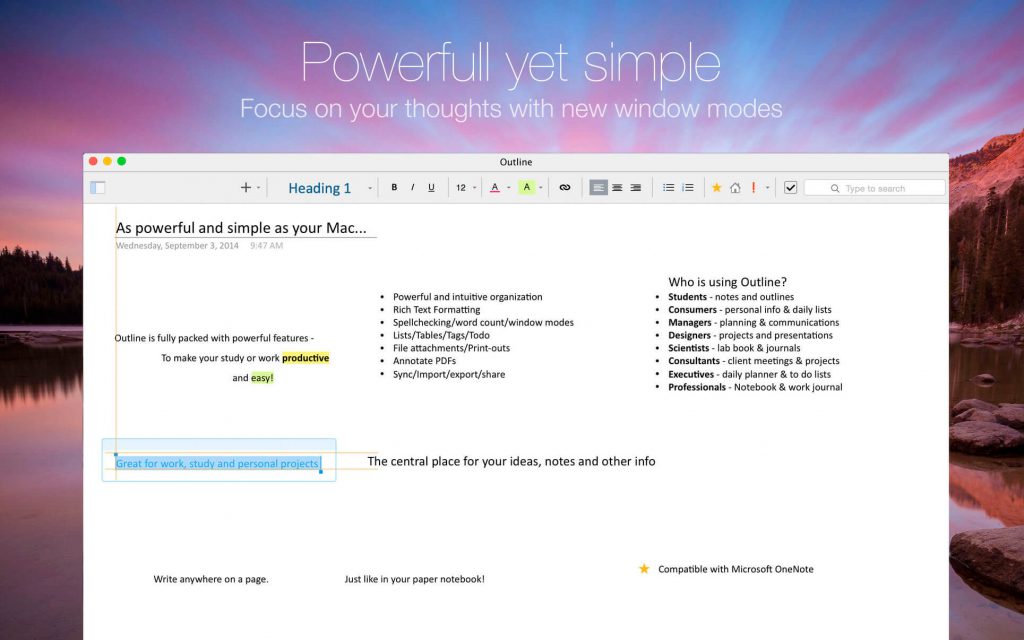 Outline – Công cụ ghi chú trực quan, tiện lợi