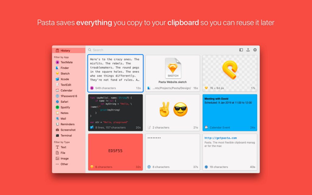 Pasta PRO – Công cụ quản lý clipboard