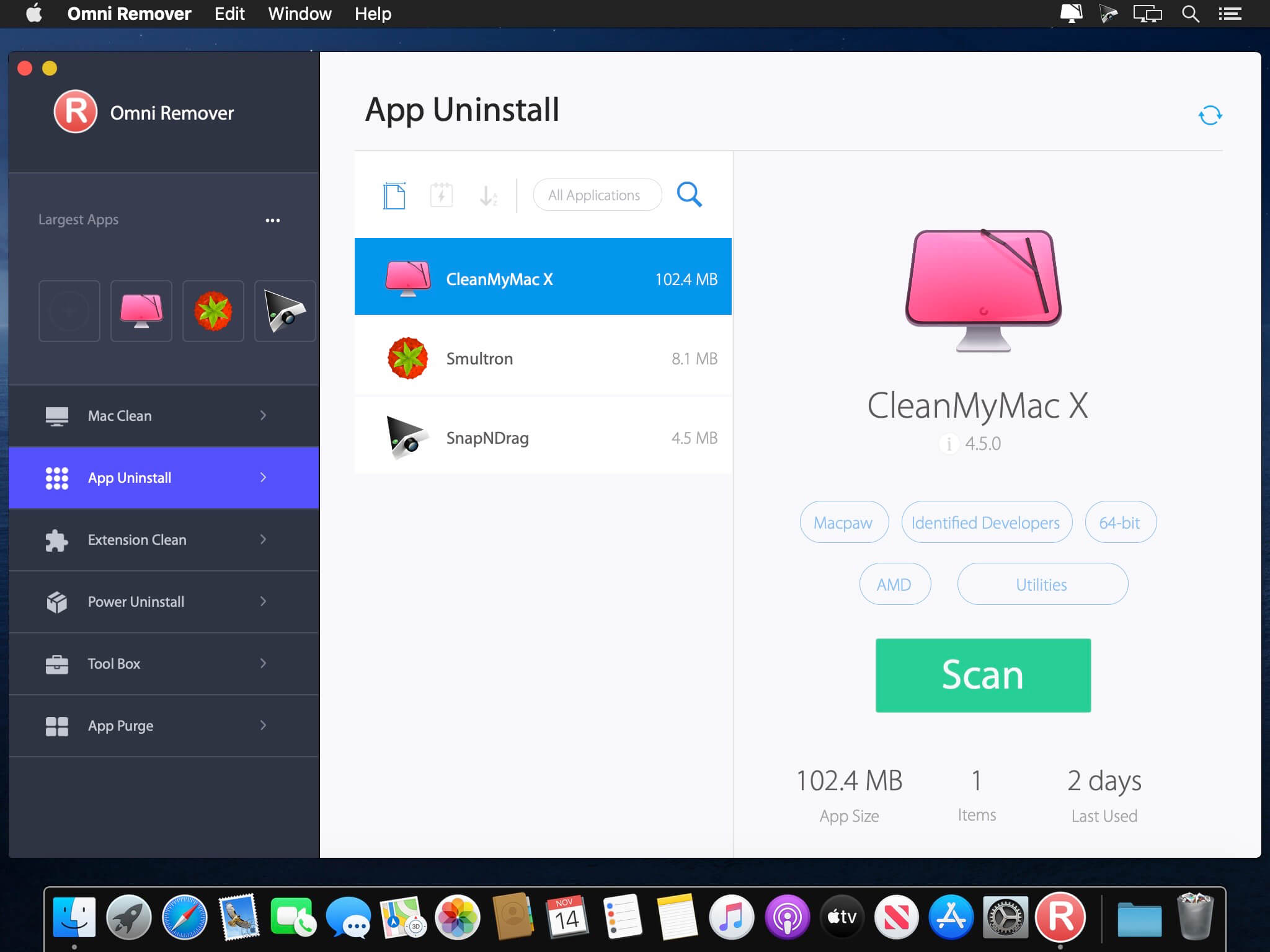 1573749763_omni-remover_02 Omni Remover – Thêm 1 lựa chọn phần mềm dọn dẹp, gỡ bỏ phần mềm trên Mac