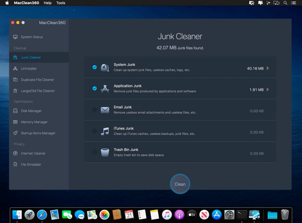 1574334921_macclean360_02-1024x756-1 MacClean360 – Trình tối ưu, dọn dẹp máy Mac gọn nhẹ