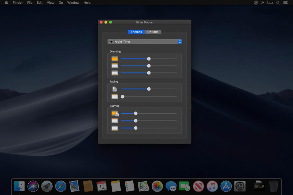 Finer Focus – Tập trung vào cửa sổ làm việc, làm mờ background