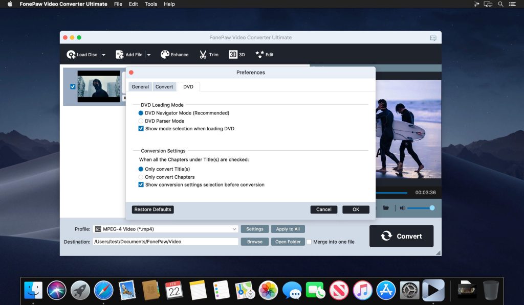 FonePaw Video Converter Ultimate cho Mac – Ứng dụng chuyển đổi định dạng Video