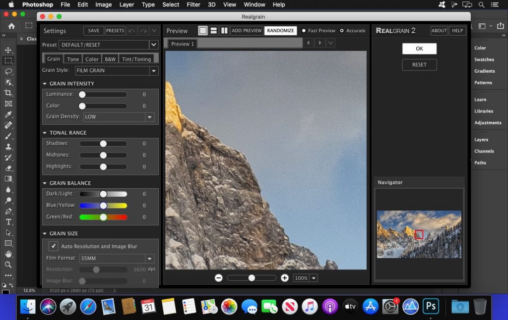 Imagenomic RealGrain for PTS – hỗ trợ tạo hạt, chỉnh màu trong Photoshop