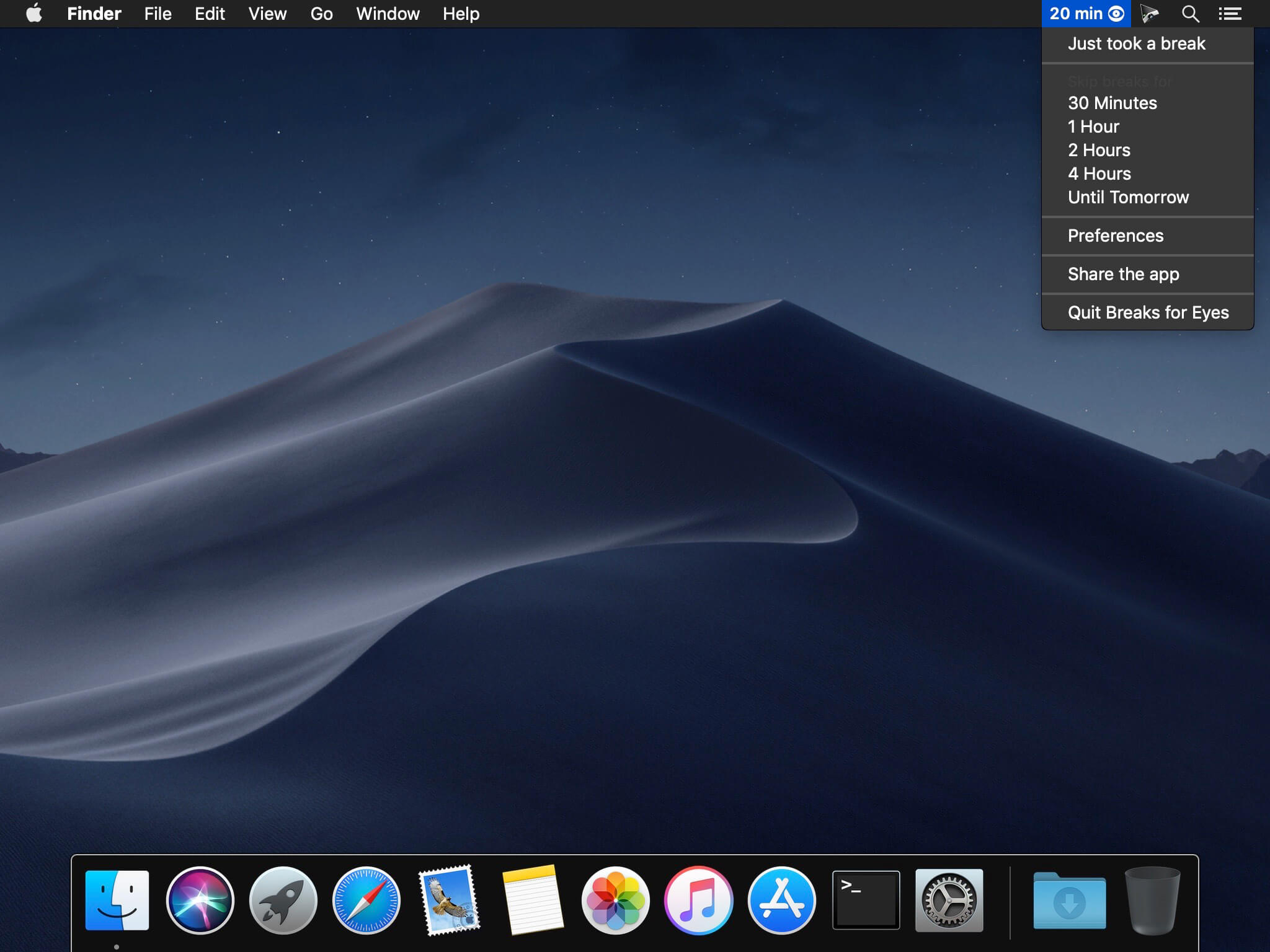 Breaks for Eyes – Ứng dụng nhắc nhở nhìn xa bảo vệ mắt