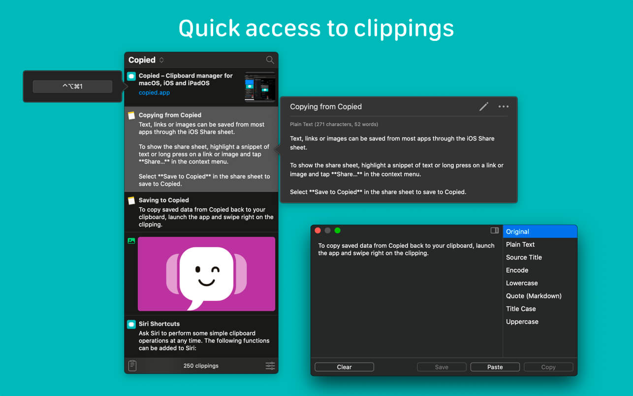 Copied – Trình quản lý Clipboard chuyên nghiệp