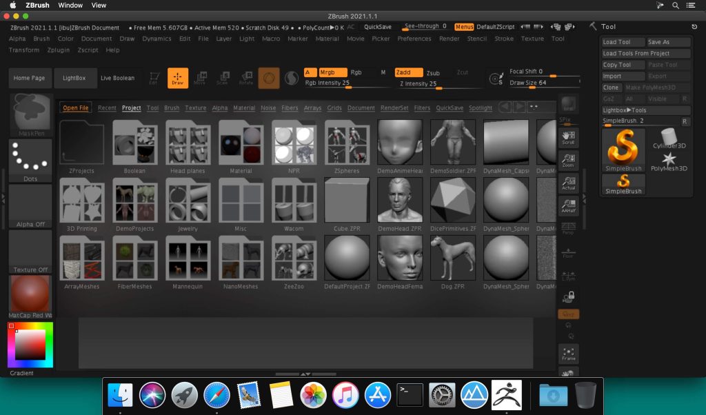 1598934387_zbrush_01-1024x602-1 Pixologic ZBrush các phiên bản – Ứng dụng Modeling trên Mac