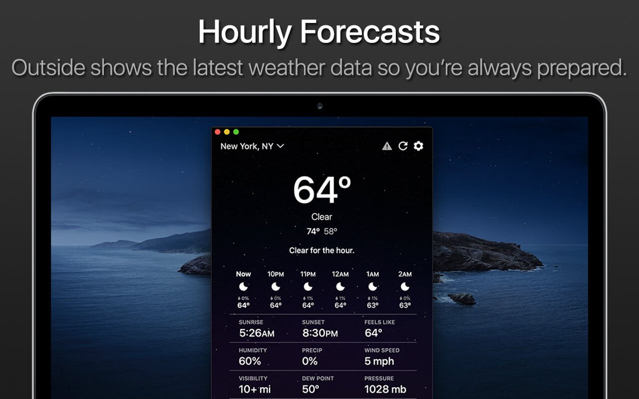 Outside – Ứng dụng theo dõi thời tiết