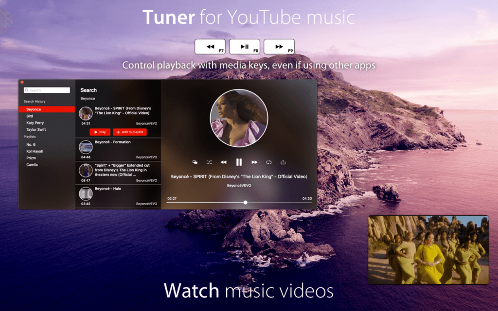 Tuner for YouTube music – Trình phát nhạc trên Youtube gọn nhẹ