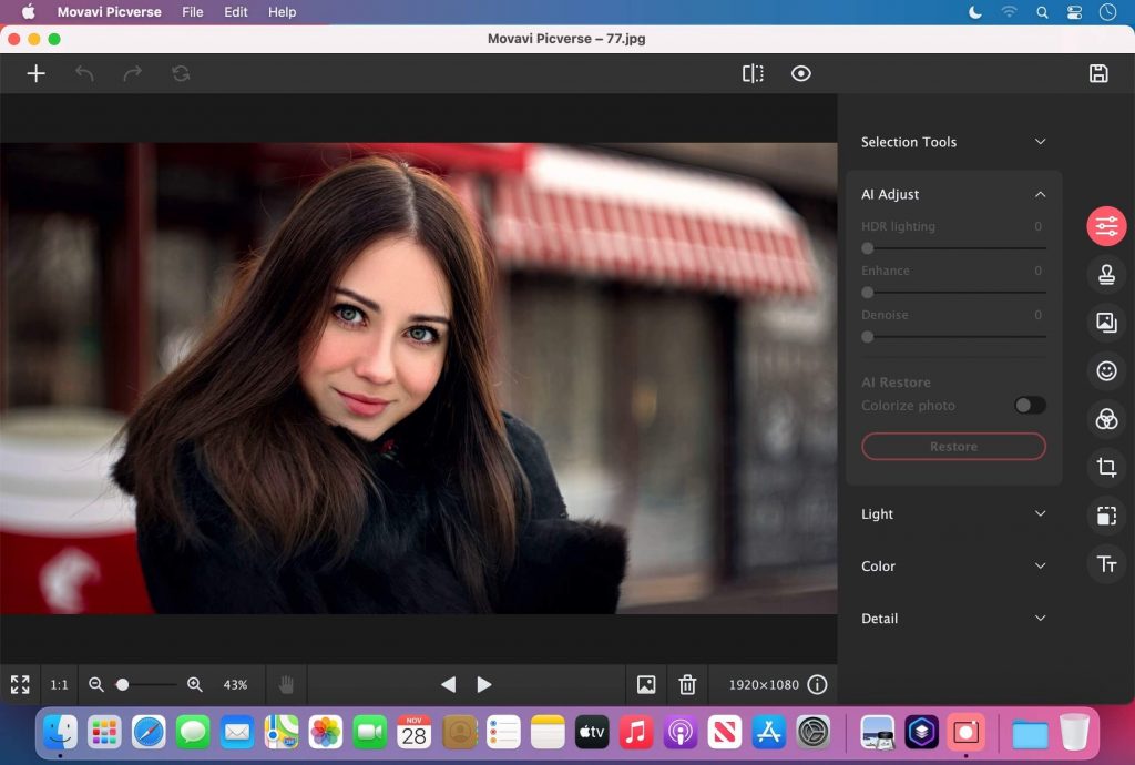 Movavi Picverse – Công cụ chỉnh sửa ảnh gọn nhẹ
