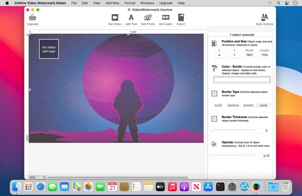 itsMine Video Watermark Maker Pro – Thêm Watermark cho Video dễ dàng