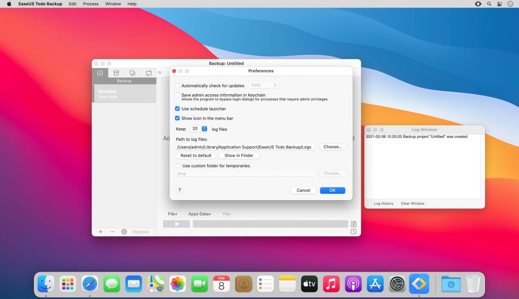 EaseUS Todo Backup – Trình Backup máy Mac