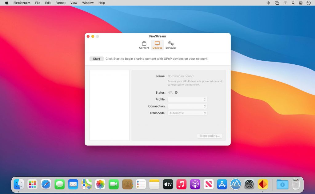 FireStream – Ứng dụng tạo UPnP/DLNA media server