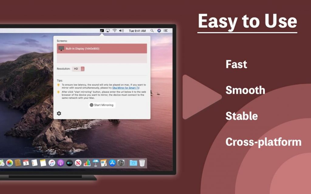 Mirror for Any Device – Hiển thị màn hình Mac lên bất kỳ thiết bị nào có trình duyệt web