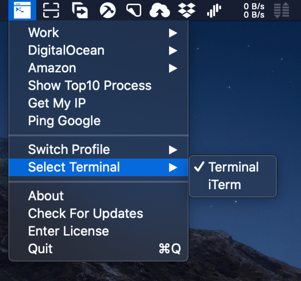 Switch Truy cập, quản lý SSH ngay trên Menubar