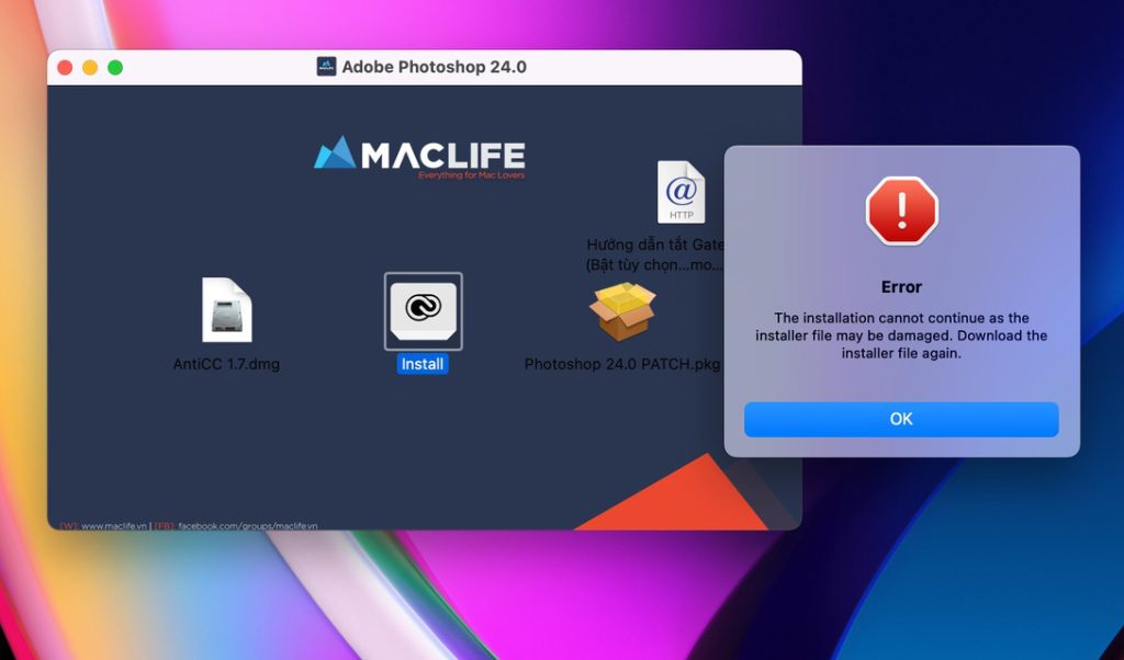 Một số lỗi khi cài bộ Adobe và cách khắc phục [Pin lên do ko ai biết cách tìm]
