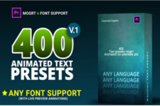 400 Text Preset For Premiere Pro – 400 hiệu ứng text cho Premiere