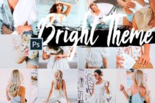 5 Bright Photoshop Actions+LUTs – 5 Bright Photoshop Actions, ACR và LUT Presets