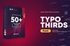 50 Lower Thirds Titles Pack for Final Cut – 50 hiệu ứng text dành cho Final Cut Pro
