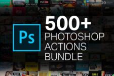 500+ Photoshop Action Bundle for Photographers – Bộ sưu tập khủng hơn 500 Action từ Creativemarket