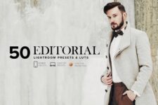 50 Editorial Lightroom Presets +LUTs – 50 Preset chỉnh sửa màu đẹp