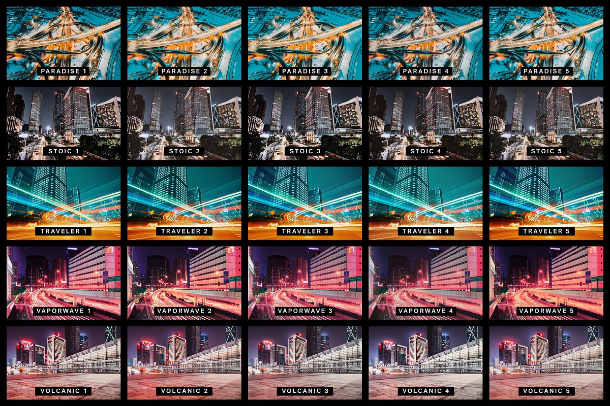 50 Urban City Lightroom Presets LUTs – 50 Preset, LUTS chỉnh màu cực chất.