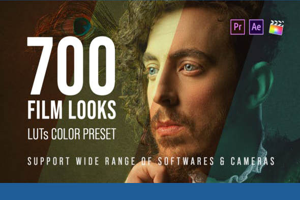 700 Film Looks – LUT Color Preset Pack – Bộ Luts đẹp từ Videohive