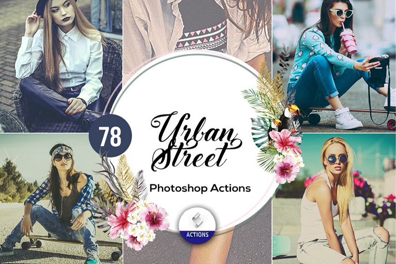 78 Urban Street Photoshop Actions – Bộ 70 Action tone màu lạ mắt