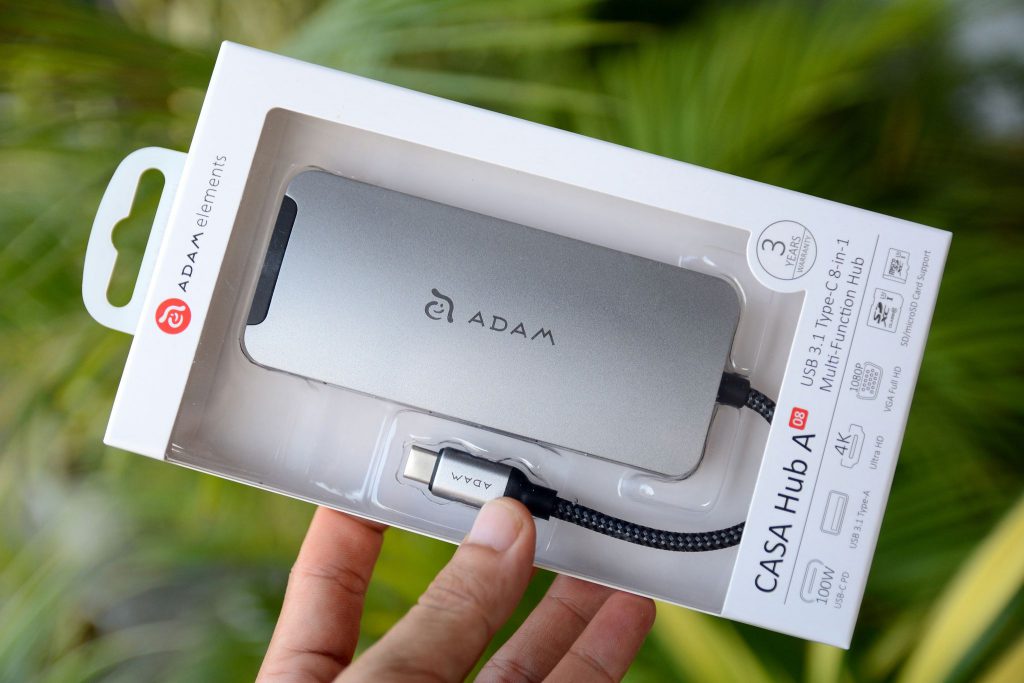 adam_hub10-1024x683-1 Trên tay Hub USB-C ADAM ELEMENTS 8 IN 1 – Hoàn thiện tốt, sạc PD 100W, không nóng, bảo hành 3 năm