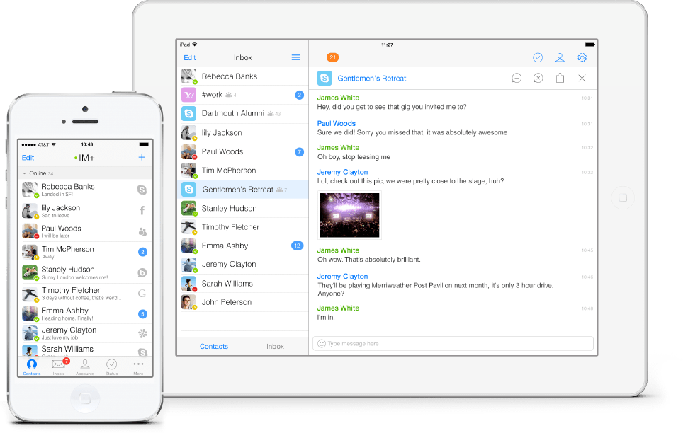 IM + ứng dụng tin nhắn tất cả trong một.