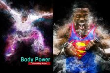 Amazing Body Power Photoshop Action – Action tạo khói mờ ảo