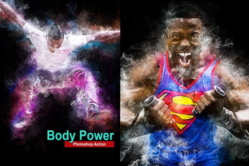 Amazing Body Power Photoshop Action – Action tạo khói mờ ảo