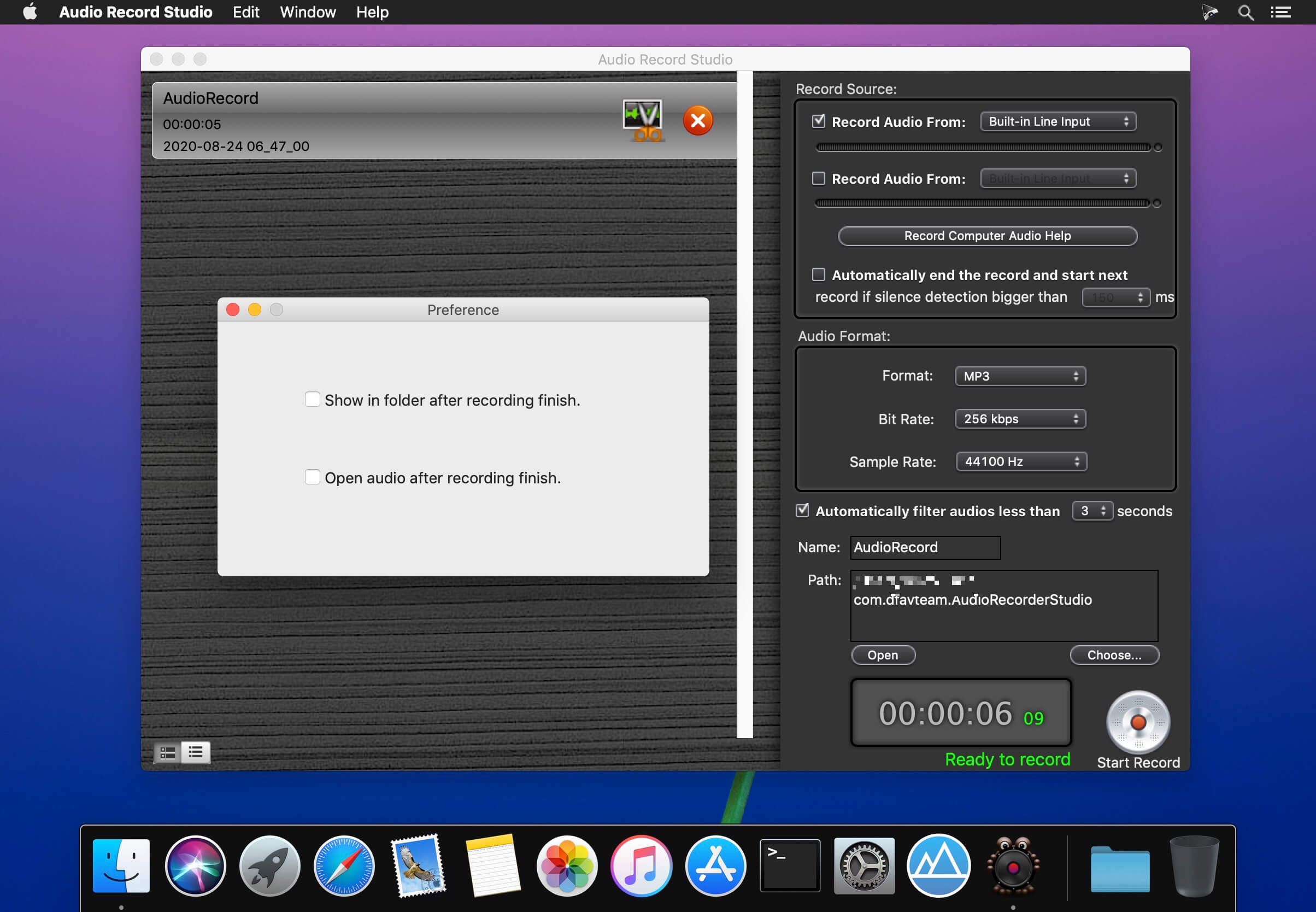Audio Record Studio – Trình ghi âm chuyên dụng trên Mac