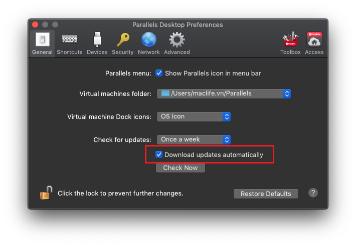 Parallels Desktop 16.5.0 for Mac Intel – Hỗ trợ cài Windows trên Mac bản mới nhất