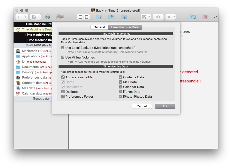 Back-In-Time – Ứng dụng giúp đọc nội dung file sao lưu bởi Time Machine
