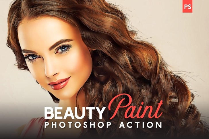 Beauty Paint Photoshop Action – Action chuyển chỉnh ảnh chân dung, thời trang