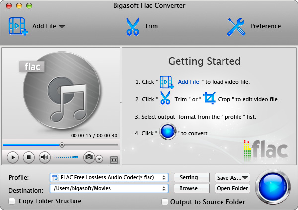 Bigasoft FLAC Converter – Công cụ chuyển đổi định dạng FLAC