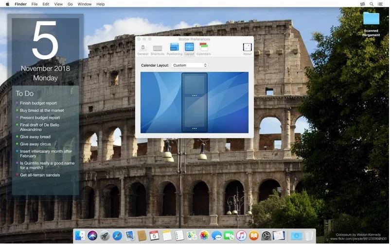 Blotter – Tạo lịch nhắc việc ngay trên Desktop