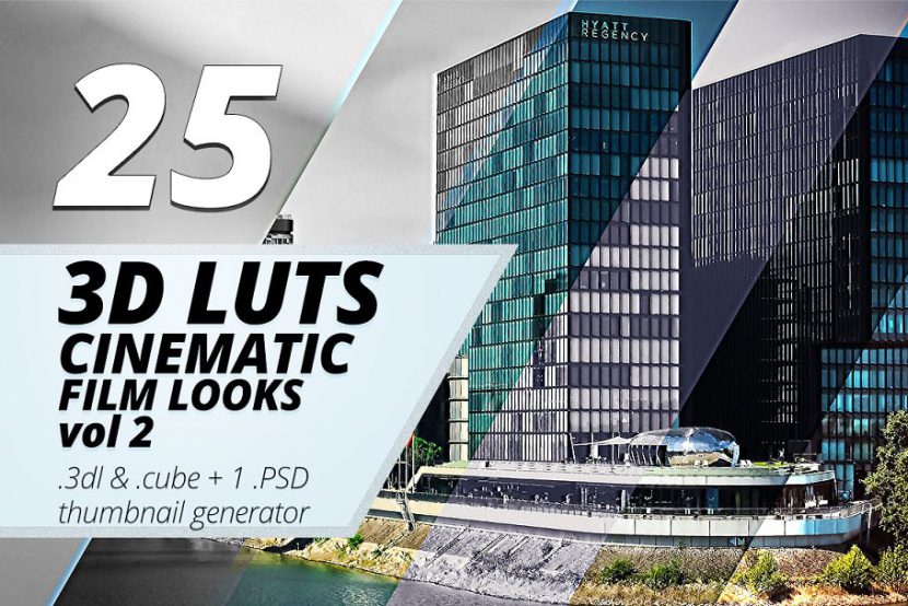 3d Luts – Cinematic Film Looks vol 2 – 25 Luts 3D màu đẹp