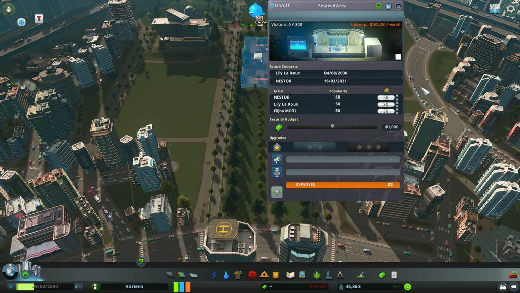 Cities: Skylines – Concerts – Thể loại game mô phỏng kinh điển