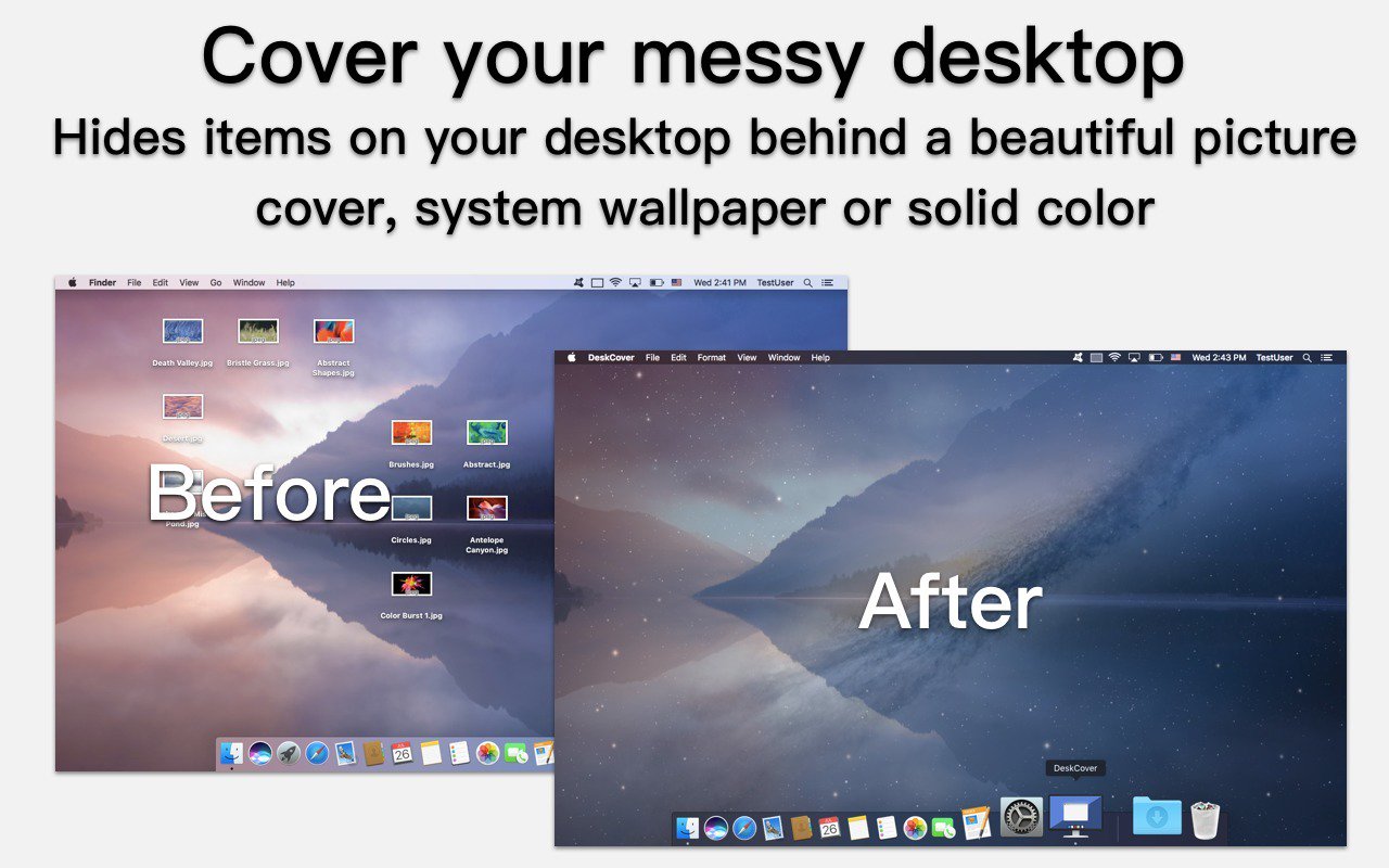DeskCover – Ẩn icon, làm đẹp desktop