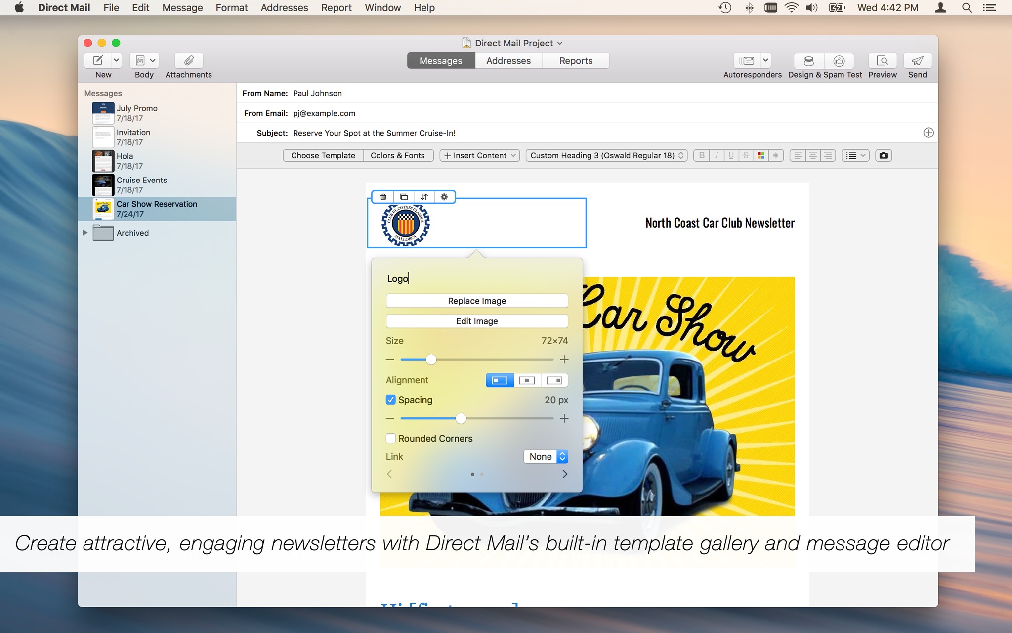 Direct Mail – Công cụ tạo và quản lý chiến dịch email marketing