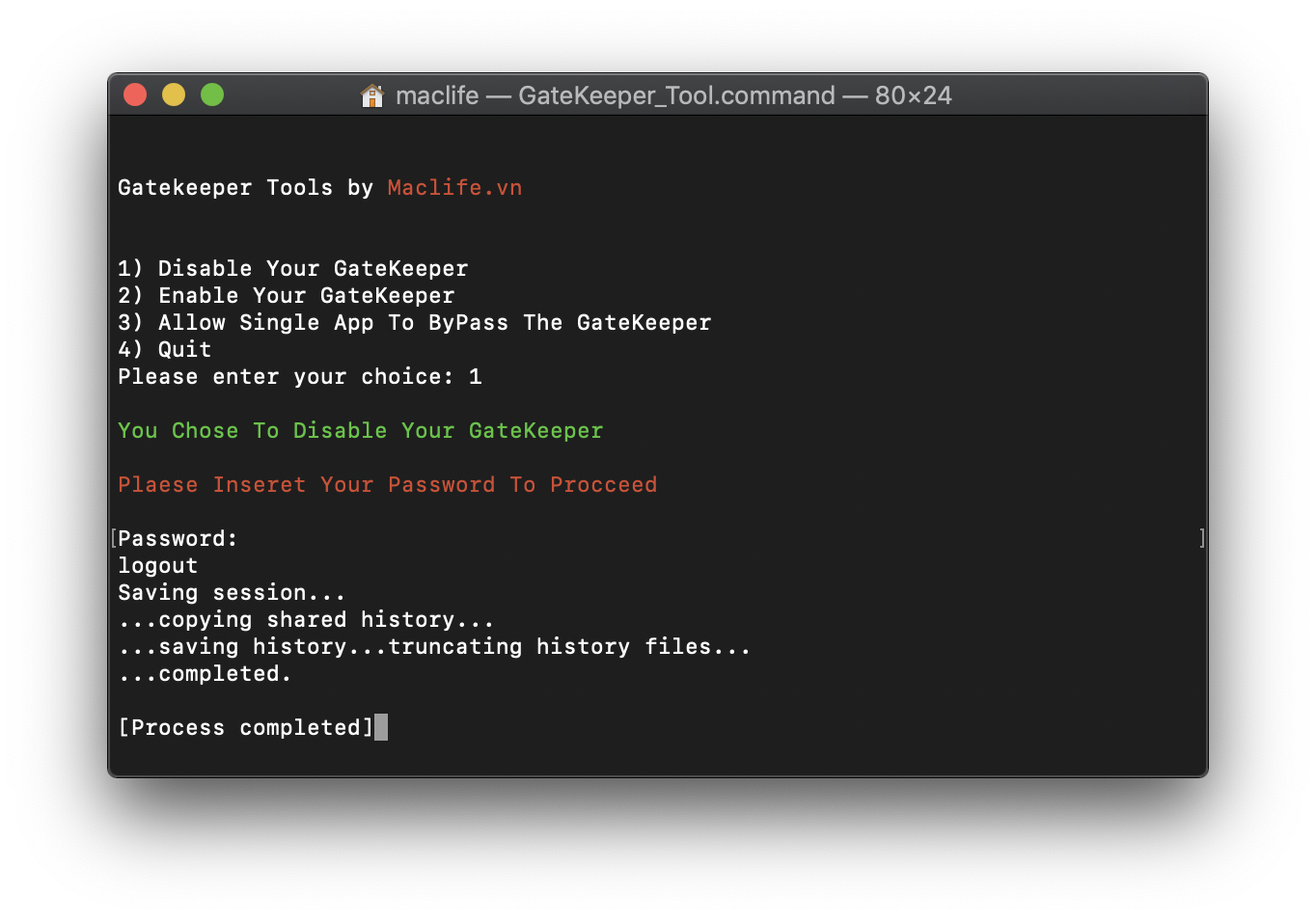 disable_gatekeeper_mac-1 Hướng dẫn tắt Gatekeeper (Bật tùy chọn Anywhere) sửa lỗi “damaged and can’t be opened. You should move it to the Trash”