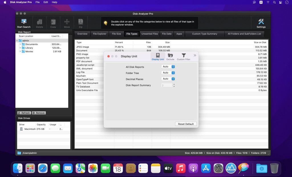 Disk Analyzer Pro – Công cụ phân tích, báo cáo sử dụng ổ cứng
